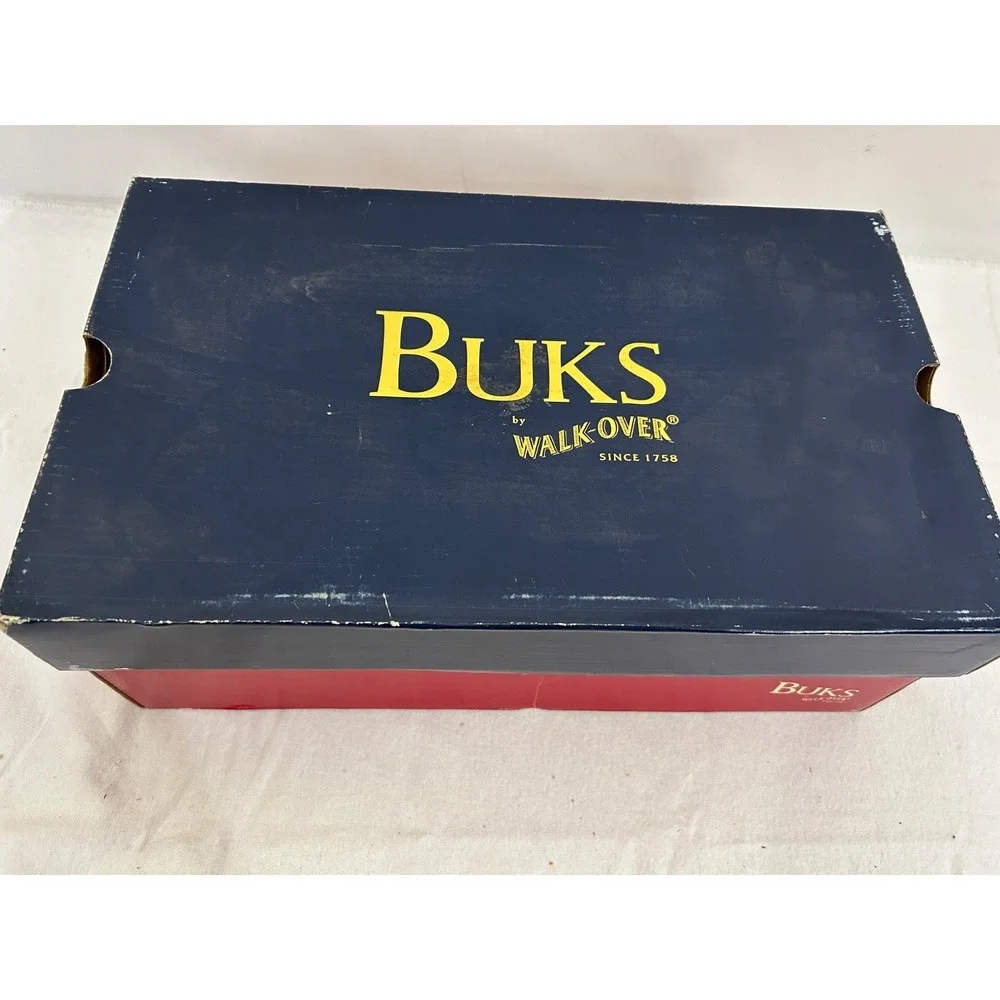 BUKS By Walk-Over Declan Derby Mens Size 9.5 Navy Blue Suede Lace‎ Up B00336